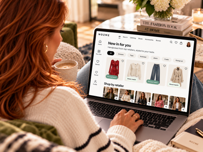 Shopper completing purchase on retailer website